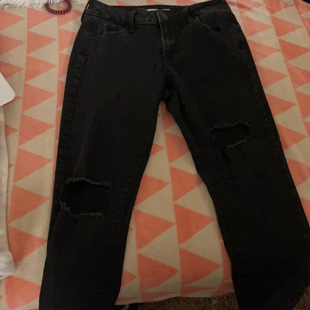 black Ripped jeans